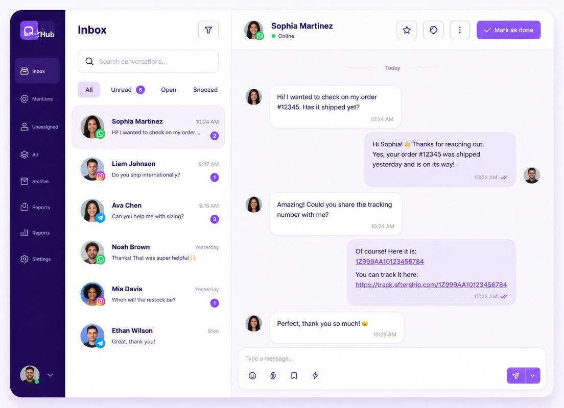 Exemplo de entrada e distribuição no CRM